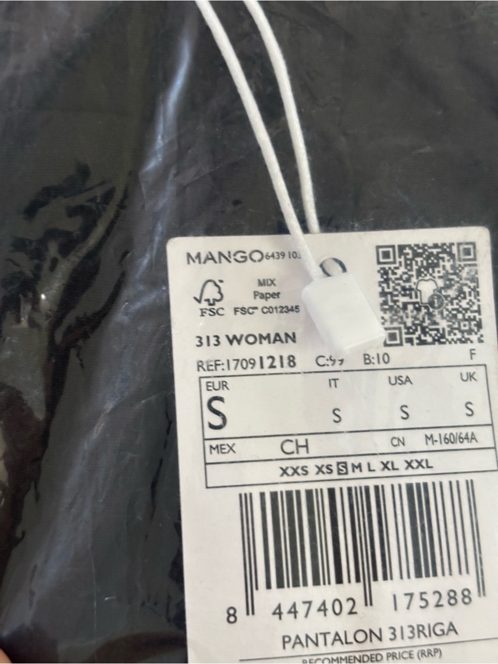 Mango Black Wide-Leg Drawstring Pants - Picture 8 of 9